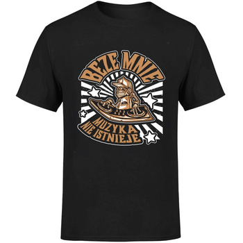 Beze mnie muzyka nie istnieje! Koszulka męska prezent