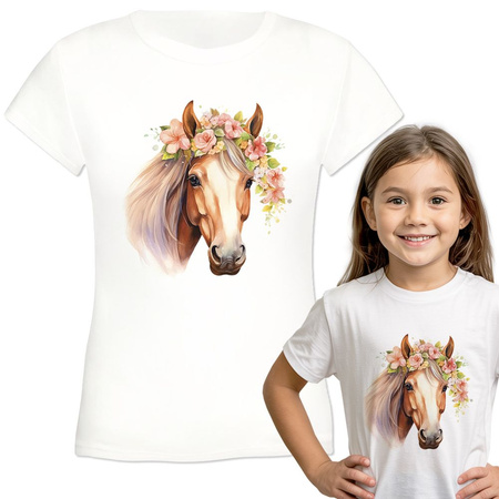 Koń Koszulka dziewczęca dziecięca prezent