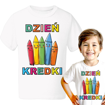 Dzień Kredki Koszulka chłopięca dziecięca prezent