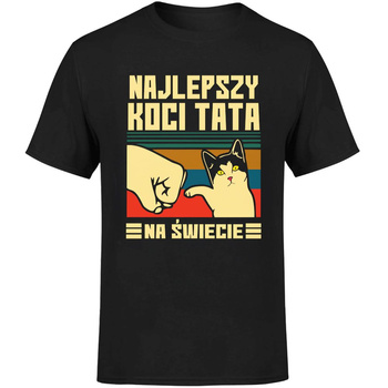 Najlepszy koci tata na świecie Koszulka męska prezent