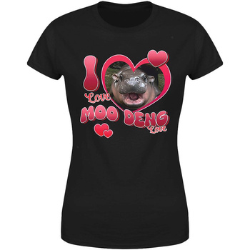 I love Moo Deng Koszulka damska prezent