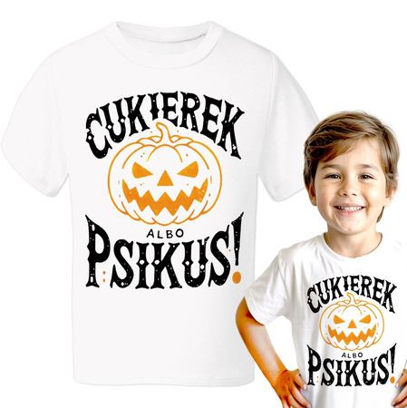 Cukierek albo psikus! Koszulka chłopięca dziecięca prezent