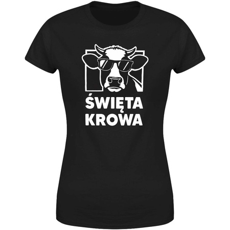 Święta krowa Koszulka damska prezent