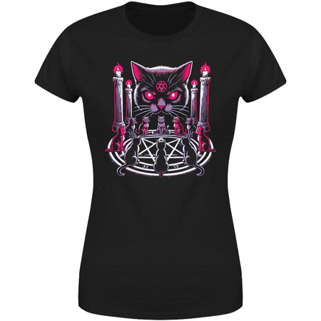 Kot pentagram Koszulka damska prezent
