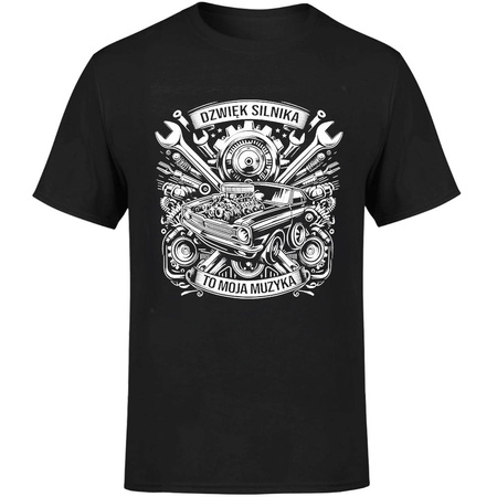 Dźwięk silnika to moja muzyka Koszulka męska prezent