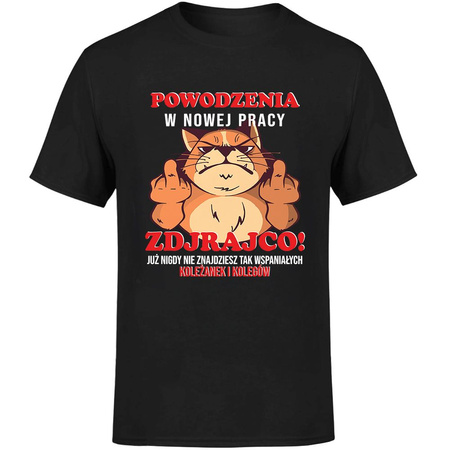 Powodzenia w nowej pracy zdrajco! Już nigdy nie znajdziesz tak wspaniałych koleżanek i kolegów Koszulka męska prezent