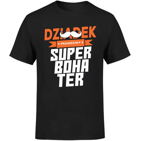 Dziadek prawdziwy superbohater Koszulka męska prezent