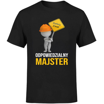 Odpowiedzialny majster Koszulka męska prezent