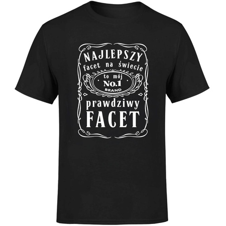 Najlepszy facet na świecie Prawdziwy facet Koszulka męska prezent
