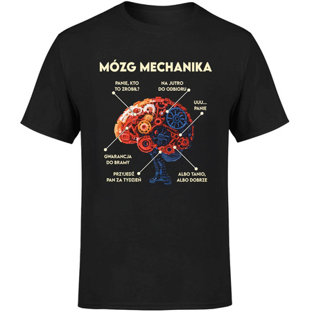 Mózg mechanika Koszulka męska prezent