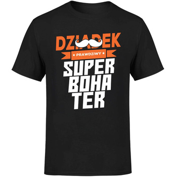 Dziadek prawdziwy superbohater Koszulka męska prezent