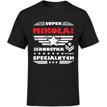Super Mikołaj jednostka do zadań specjalnych Koszulka męska prezent
