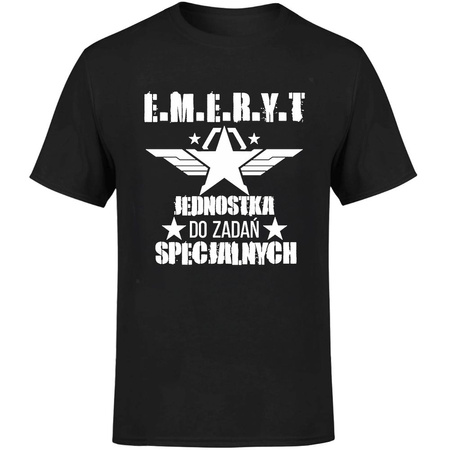 Emeryt jednostka do zadań specjalnych  Koszulka męska prezent