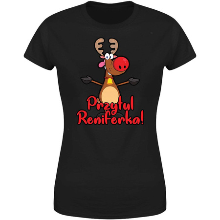 Przytul Reniferka Koszulka damska prezent