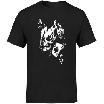 Czaszka karty Koszulka męska prezent