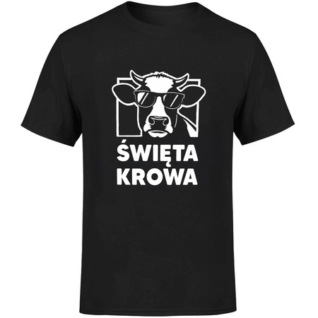 Święta krowa Koszulka męska prezent