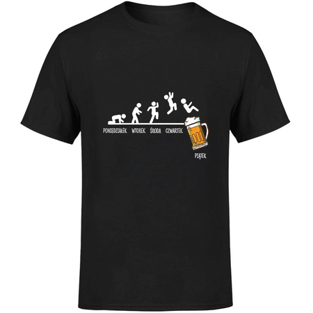 Piwo poniedziałek wtorek środa... Koszulka męska prezent