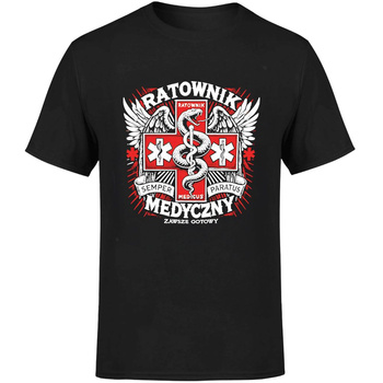 Ratownik medyczny zawsze gotowy Koszulka męska prezent
