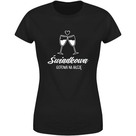 Świadkowa gotowa na akcję Koszulka damska prezent