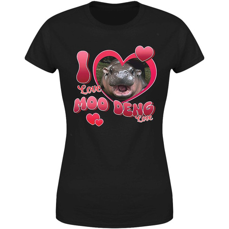 I love Moo Deng Koszulka damska prezent