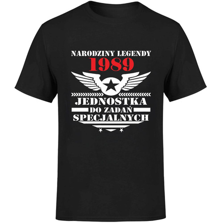 Narodziny legendy 1989 jednostka do zadań specjalnych Koszulka męska prezent
