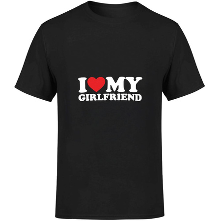 I love my girlfriend Koszulka męska prezent