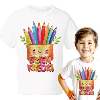 Dzień Kredki Koszulka chłopięca dziecięca prezent