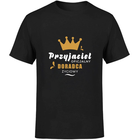 Przyjaciel oficjalny doradca życiowy Koszulka męska prezent