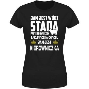 Jam jest wódz stada jam jest kierowniczka Koszulka damska prezent