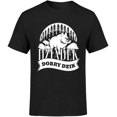Dziadek dobry dzik Koszulka męska prezent