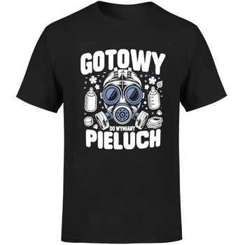 Gotowy do zmiany pieluch Koszulka męska prezent