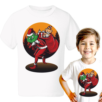 Grinch Koszulka chłopięca dziecięca prezent