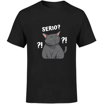 Kot serio Koszulka męska prezent