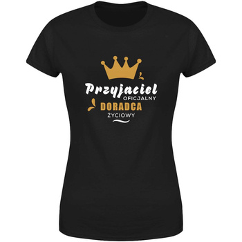Przyjaciel oficjalny doradca życiowy Koszulka damska prezent