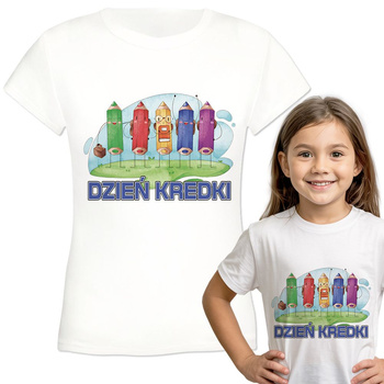 Dzień Kredki Koszulka dziewczęca dziecięca prezent