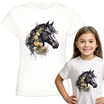 Koń Koszulka dziewczęca dziecięca prezent
