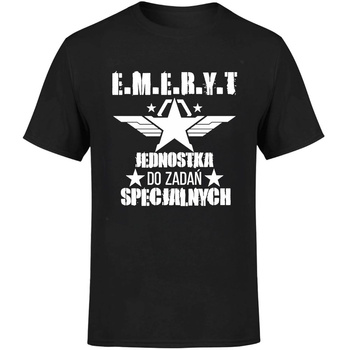 Emeryt jednostka do zadań specjalnych  Koszulka męska prezent