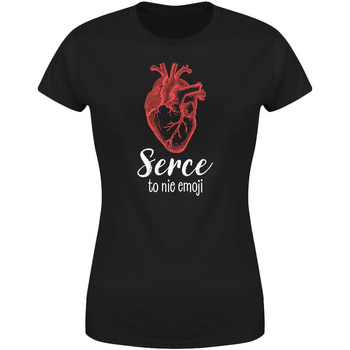 Serce to nie emoji Koszulka damska prezent