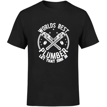 Worlds best plumber Koszulka męska prezent