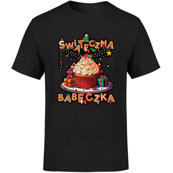 Świąteczna babeczka Koszulka męska prezent