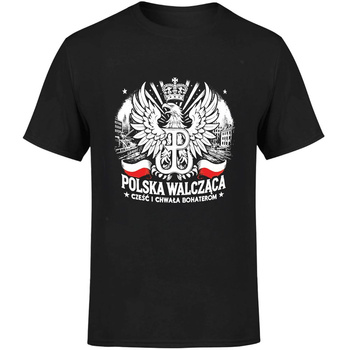 Polska walcząca cześć i chwała Bohaterom Koszulka męska prezent