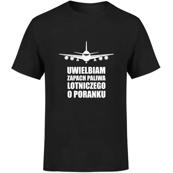 Uwielbiam zapach paliwa lotniczego o poranku Koszulka męska prezent