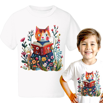 Kot Koszulka chłopięca dziecięca prezent