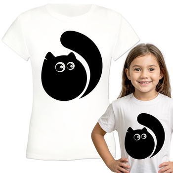 Kot Koszulka dziewczęca dziecięca prezent