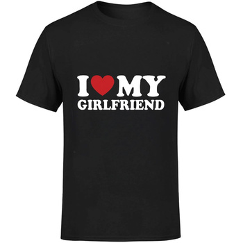 I love my girlfriend Koszulka męska prezent