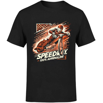 Speedway 100% adrenaline Koszulka męska prezent