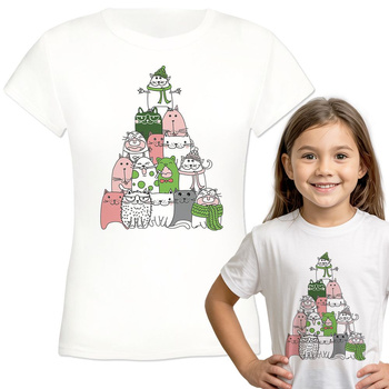 Choinka Koszulka dziewczęca dziecięca prezent