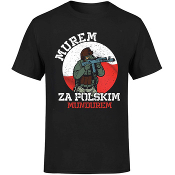 Murem za polskim mundurem Koszulka męska prezent