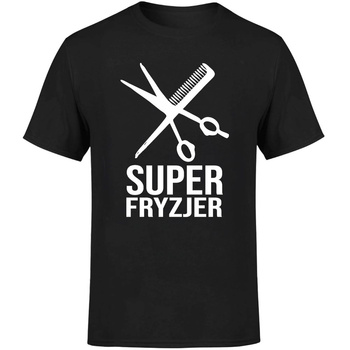 Super fryzjer Koszulka męska prezent