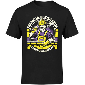 Francja elegancja 5 min gwarancja Koszulka męska prezent